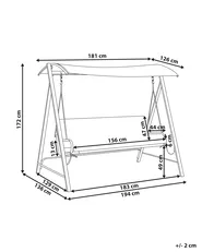 Patio Swing BONAGIA Metal Grey_1001175