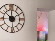 Zegar ścienny VALSOT 80 cm Metal Złoty_882284