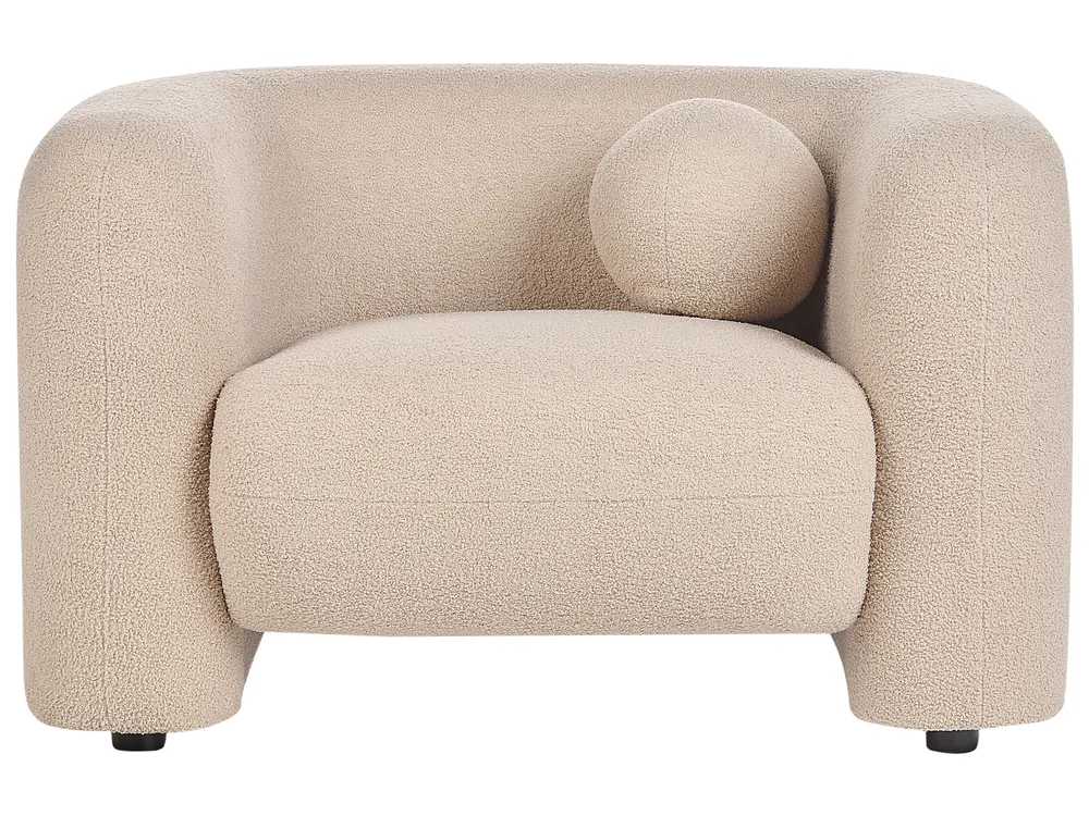 Set da salotto 4 posti LEIREN Bouclé Beige_920740