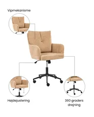 Skrivebordsstol ALPINE Beige_1071083
