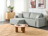 Right Hand Fabric Corner Sofa Bed with Storage Grey KARILA_886069