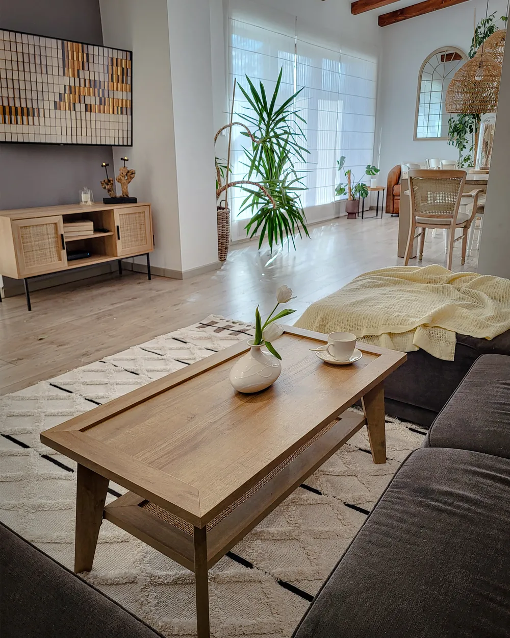 Coffee Table SIMLA Brown_856386