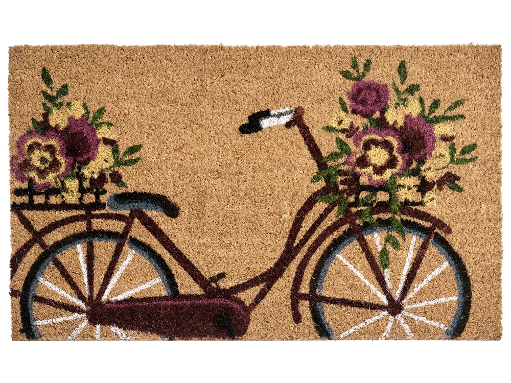 Wycieraczka AVAK Naturalny 50 x 80 cm Rower Włókno kokosowe