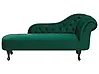 Right-Hand Chaise Longue NIMES Velvet Green