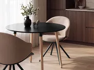 Dining Table BOVIO Black 120 cm 120 cm_713261