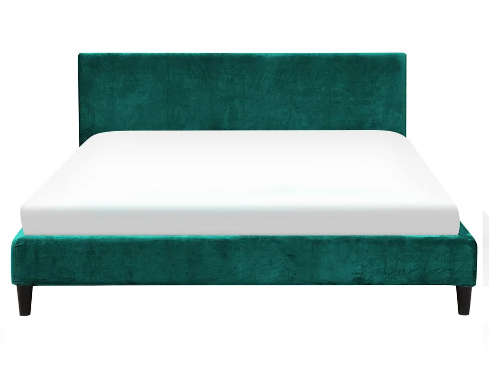 Bed Velvet FITOU 160 x 200 cm (EU King Size) Dark Green_710094