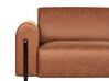 Conjunto de sofás 4 lugares em tecido castanho dourado ASKIM_918985