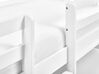 Wooden Kids Mid Sleeper Bed with Storage EU Single Size White SUSVILLE_935456