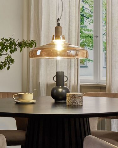 Glass Pendant Lamp Gold ALIKOS