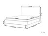Čalouněná postel šedá 160 x 200 cm BAYONNE_809063