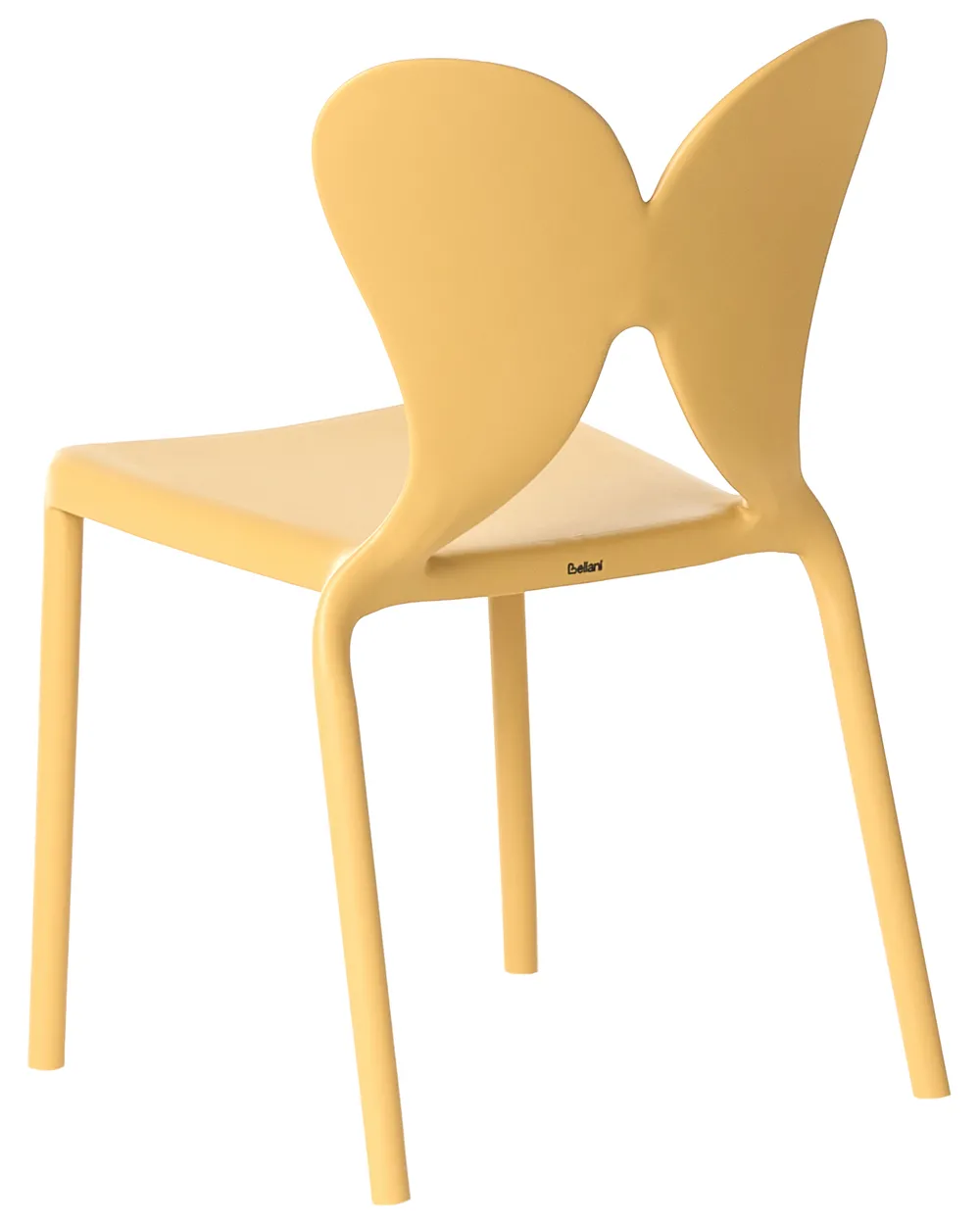 Set di 2 sedie da giardino LARISSA Impilabile Giallo_1043620