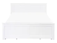 Bed with 4 Drawers SABRAN Pine Wood White 140 x 200 cm (EU Double)_1061272