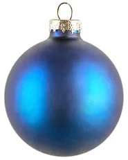 Set of 35 Baubles ICEDROP Glass Blue/ Gold_1028531
