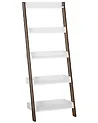 5 Tier Shelving Unit MOBILE TRIO 164 cm Brown/ White