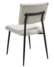 Set of 2 Dining Chairs STURGIS Corduroy Off-White_963273