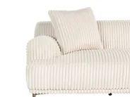 Corner Sofa STENUM Corduroy Off-White Left Hand_972506