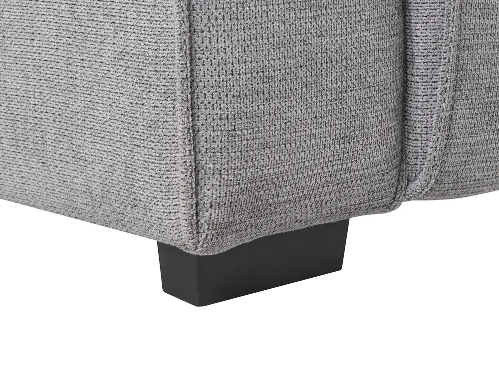 Electric Recliner Sofa 2 Seater NUKARI Fabric Grey_999350