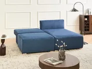 Modular Corner Sofa NERBO Fabric Blue Left Hand_1034960