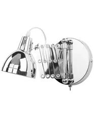 Set of 2 Wall Lamps HARRINGTON Adjustable Metal Silver_837902