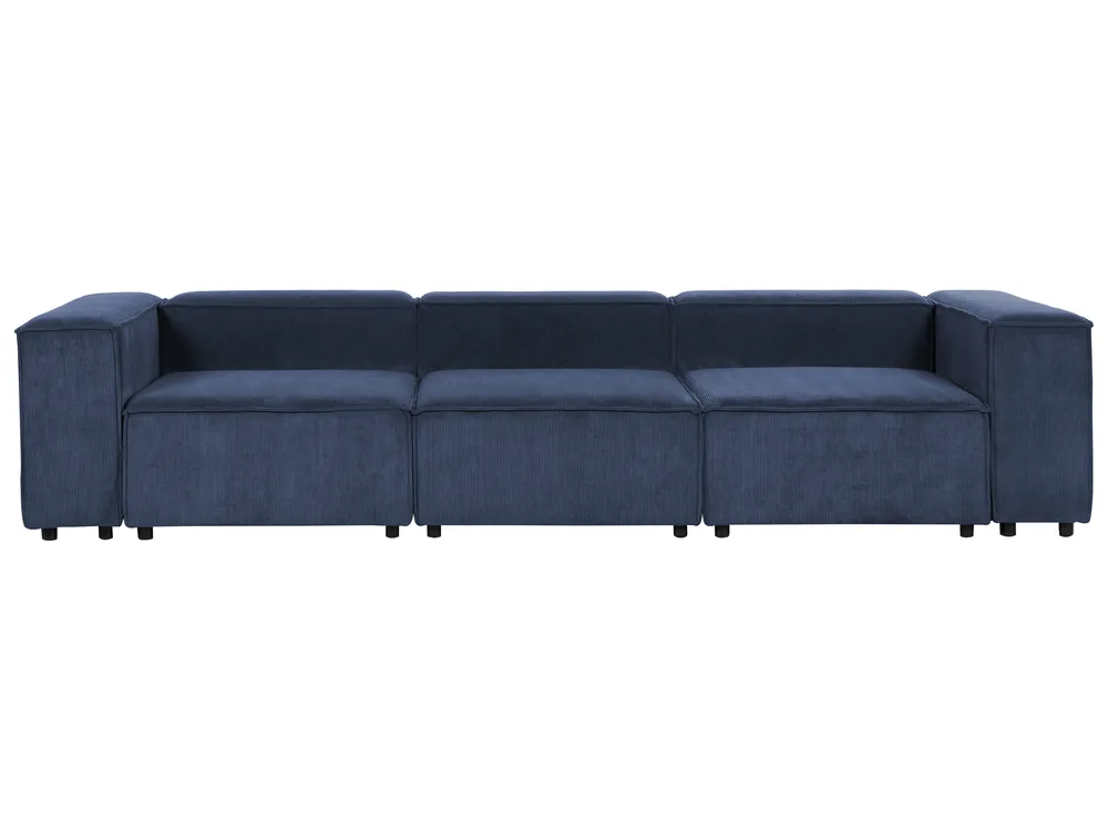 Modular Sofa 3 Seater ARDAL Corduroy Dark Blue_1008684