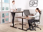 Bureau réglable en hauteur électriquement DESTINAS 180 cm x 80 cm Marron/noir_1155018