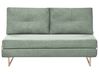 Sofa Bed 3 Seater JERSLEV Fabric Light Green