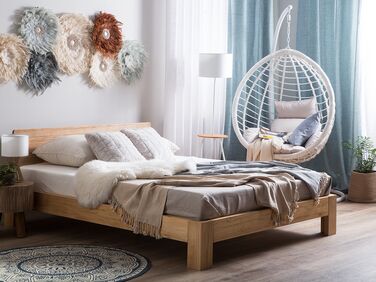 Wooden EU Double Size Bed Light ROYAN