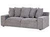 3 Seater Jumbo Cord Sofa Dark Grey VISKAN_811652