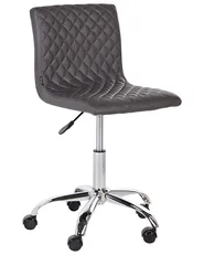 Desk Chair ORLANDO Faux Leather Dark Grey_932472
