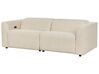 Sofa z elektryczną funkcją relaksu z ładowarką sztruksowa beżowa ULVEN_911600