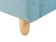 Kids Bed Teddy Bear Velvet MAILLES 90 x 200 cm (EU Single) Blue_984282