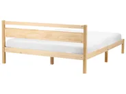 Łóżko Drewno sosnowe MERCURER 160 x 200 cm Jasnobrązowy_1113220