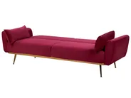 Sofa Bed 3 Seater EINA Velvet Burgundy_762924