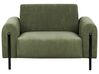 Conjunto de sofás 4 lugares em bombazine verde ASKIM_918501