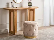 Bézs bársonypuff ⌀ 40 cm CARROLLTON_995939