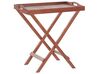 Set de terrasse table et 2 chaises en bois foncé TOSCANA_768011