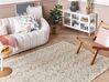 Bavlněný koberec 140 x 200 cm béžový DISPUR_839317