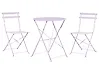 Bistro Set Folding FIORI Metal Violet