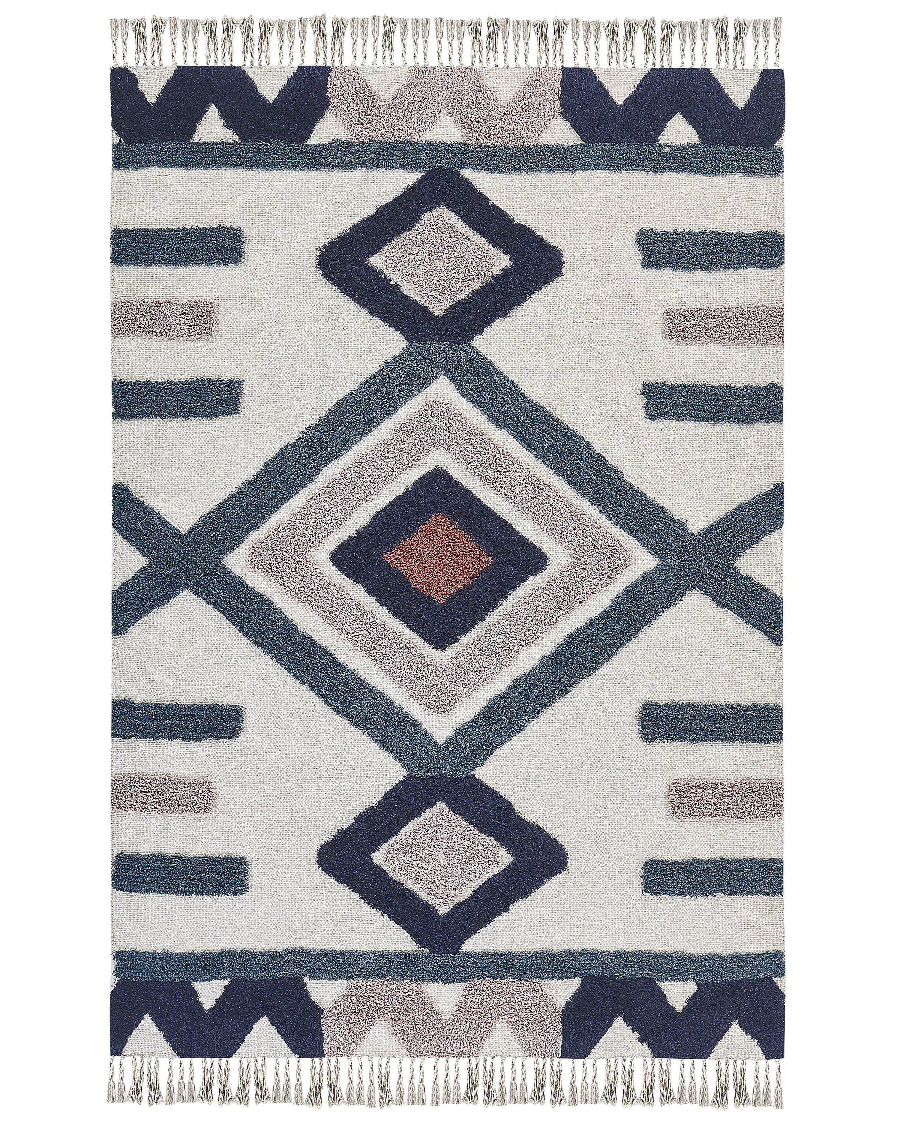 Rectangular Cotton Area Rug 160 x 230 cm Multicolour KOZLU_848386