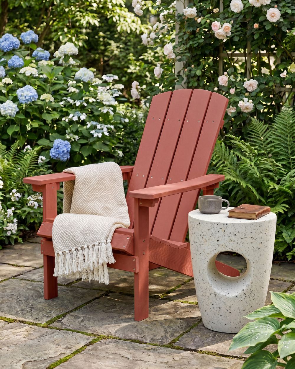 Garden Chair ADIRONDACK Red