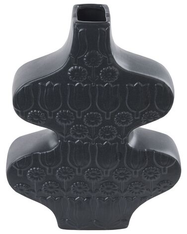 Bloemenvaas zwart porselein 25 cm ARGOS