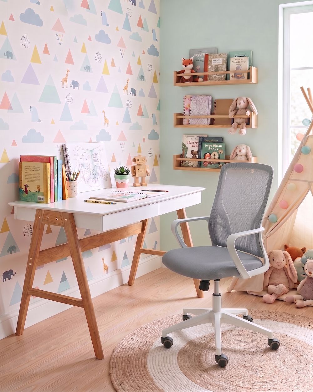 Irodai szék LUMA Világosszürke