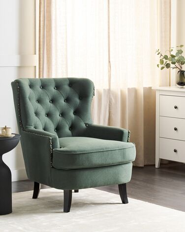 Fabric Armchair Dark Green VIBORG II