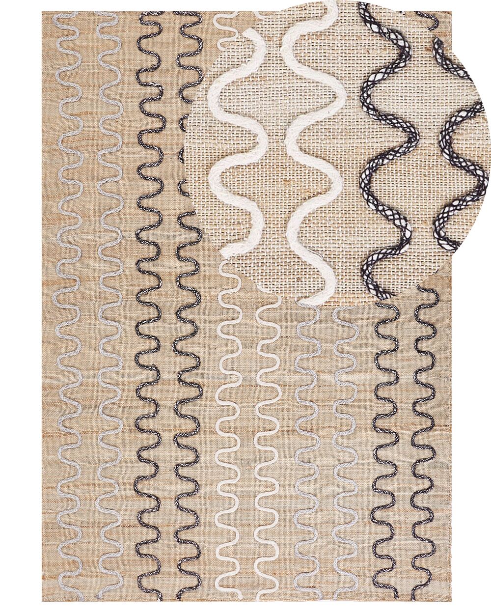 Rug SOGUT Beige 160 x 230 cm Jute