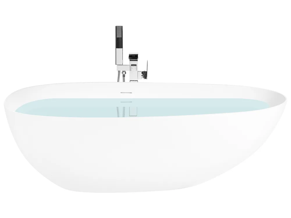 Freestanding Bathtub TURIA 1700 x 800 mm Solid Surface White