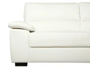 Sofa 3 Seater VOGAR Faux Leather Off-White_730048