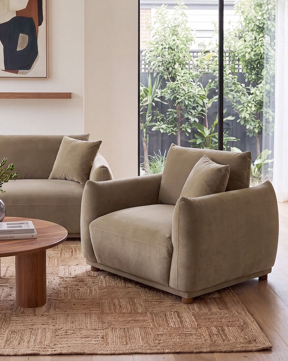 Sillón JUBEK Terciopelo Marrón