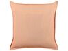 Coussin décoratif en velours avec motif diamants 45 x 45 cm rose RHODOCOMA_838481