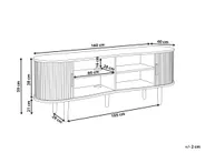 TV Stand LAURA Dark Brown_1166793