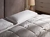 Bed Pillow FELDBERG High 40 x 80 cm Duck Feathers and Down White